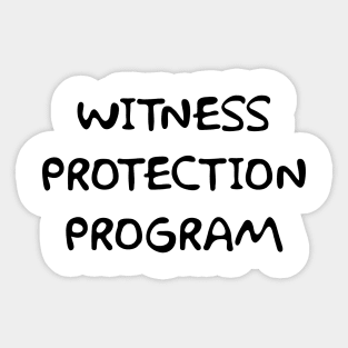 Simpson Witness Protection Program Sticker